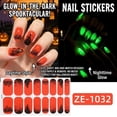 thumbnail image 4 of Halloween Nail Stickers, Glow in the Dark DIY Nail Art for Party Decorations, 4 of 7