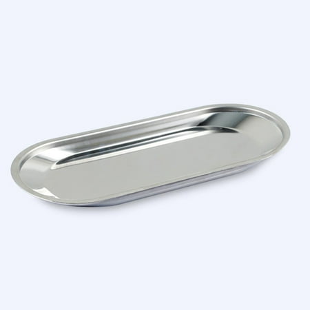 

Ekeka Free Shipping Fashion Elegant Stainless Steel Storage Tray Tower Dessert Snack Oval Plate