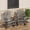 2 Gray, variant on DSstyles Adult Modern Solid Print HDPE Outdoor Patio Scratch-Resistant and Weather Resistant Rocking Chairs with Coffee Table, Black (Set of 3)