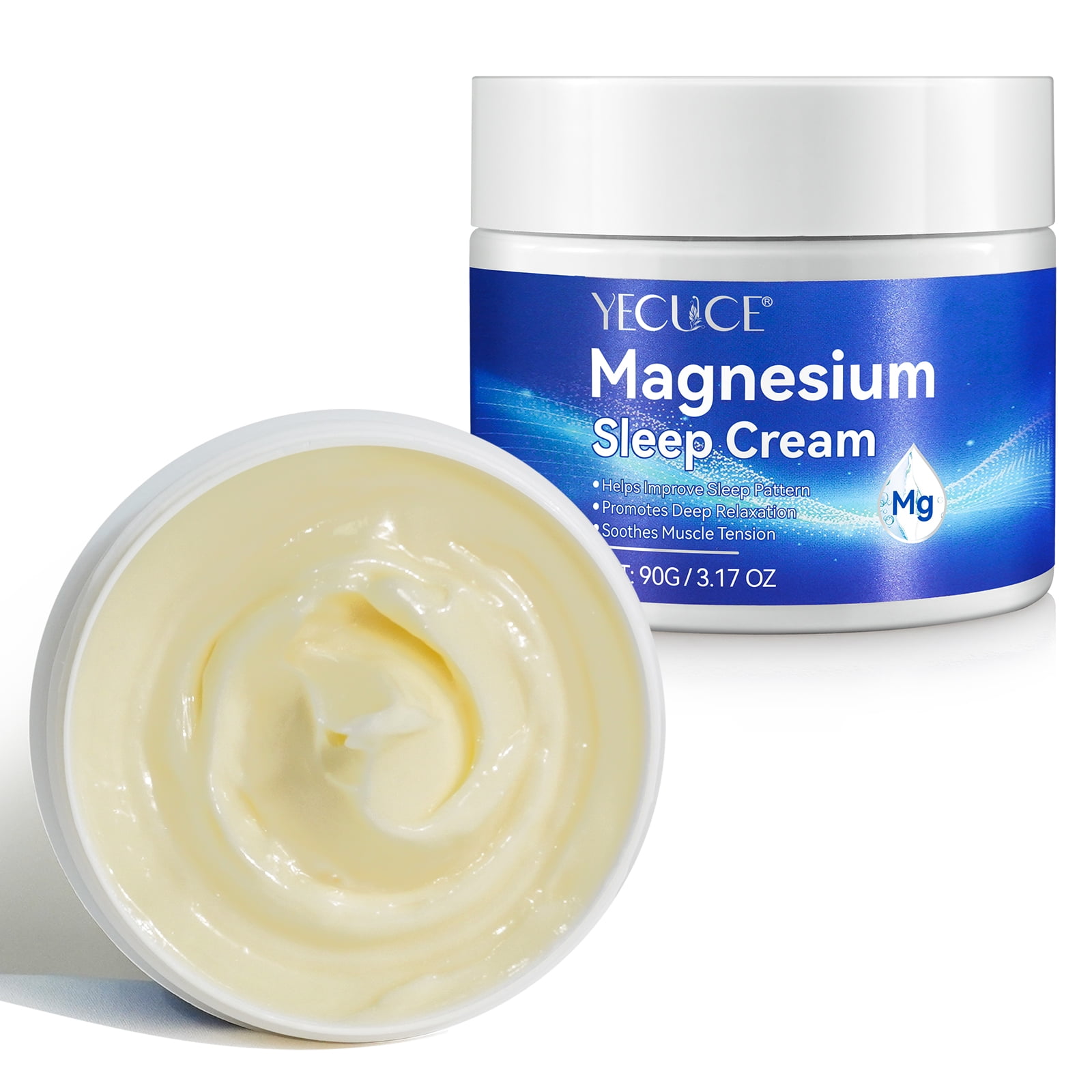 Magnesium Cream, Magnesium Cream for Sleep, Helps to Improve Sleep Patterns, Promote Deep Muscle Relaxation and Relieve Muscle Tension - 2pack