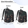 thumbnail image 2 of Yiaed Stylish Avian Gathering Print Laptop Backpack Travel Canvas Backpack Vintage Aesthetic Backpack for School Knapsack Plain Backpack Backpack for School-Small, 2 of 5