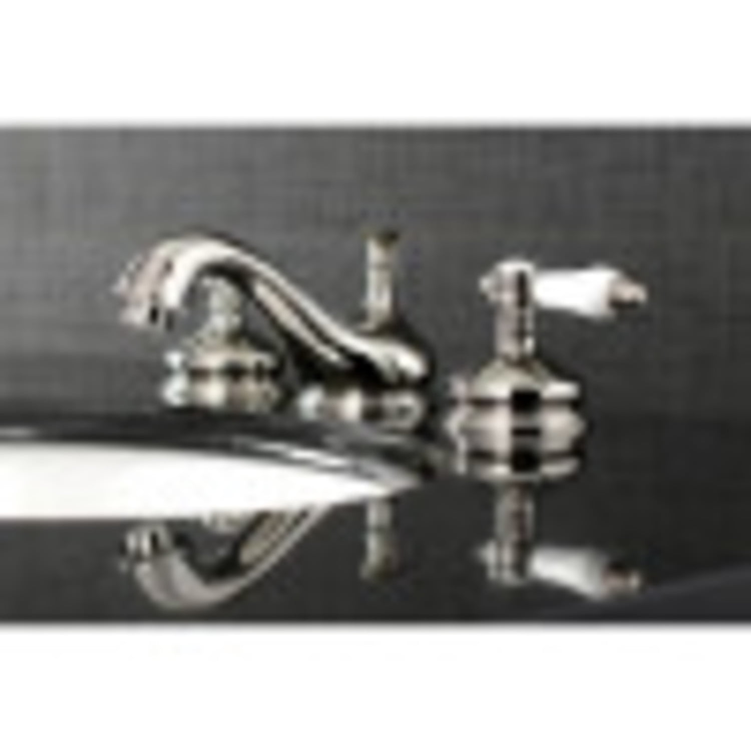 Kingston Brass KS1166BPL 8 in. Widespread Bathroom Faucet, Polished Nickel