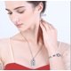 thumbnail image 4 of Conjunto de pulsera con candado y collar con llave de la colección Master. Pulsera de pareja con candado concéntrico Love Lock Pulsera de acero de titanio con llave (placa cuadrada plateada), 4 of 4