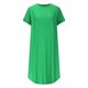 thumbnail image 5 of mfyjkho Vestidos casuales para mujer, Vestido de fiesta con cuello cuadrado y manga corta de color liso para mujer Vestidos de fiesta para mujer l, 5 of 9