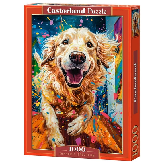 1000 Piece Jigsaw Puzzle, Euphoric Spectrum, Pet, Animal Puzzles, Dog, Adult Puzzle, Castorland C-105182-2