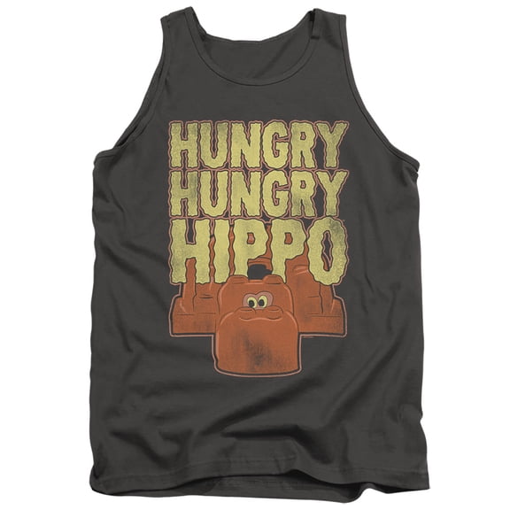 Hungry Hungry Hippos Hungry Hungry Hippo Adult Tank Top Charcoal