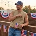 thumbnail image 7 of Mens Tank Top Vintage Button Sleeveless Workout Henley Shirts Summer Casual Classic Solid Beach Tops with Pocket, 7 of 7