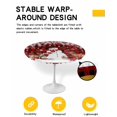 thumbnail image 2 of nqOlkjepod Red Plaid Christmas Snowman Round Tablecloth, Fitted Table Cover with Elastic for 45"-54" Round Tables, Elk Balls Xmas Snowflake Table Cloth Outdoor Dinning Party Waterproof Tablecloths, 2 of 6