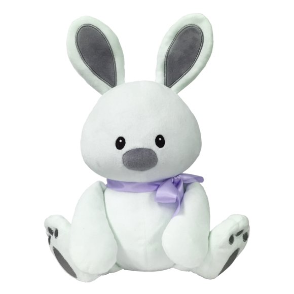 Sweet Dreams Furry Friends Cloud Bunny with Lavender Ribbon
