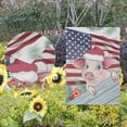 thumbnail image 2 of GZHJMY American Flag Cute Pig Garden Flag 28 x 40 Inch Vertical Double Sided Welcome Yard Garden Flag Seasonal Holiday Outdoor Decorative Flag for Patio Lawn Home Decor Farmhouse Party Yard Flags, 2 of 6