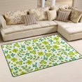 thumbnail image 2 of SKYSONIC Lightweight Soft Area Rugs Green Leaves Floor Mat for Kids Playing Room Hardwood Floor Living Room Nursery Rugs, 60x39 in, 2 of 6