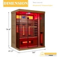 thumbnail image 2 of Erinnyees 2-3 Person Infrared Sauna, Wooden Home Sauna, 2 of 8
