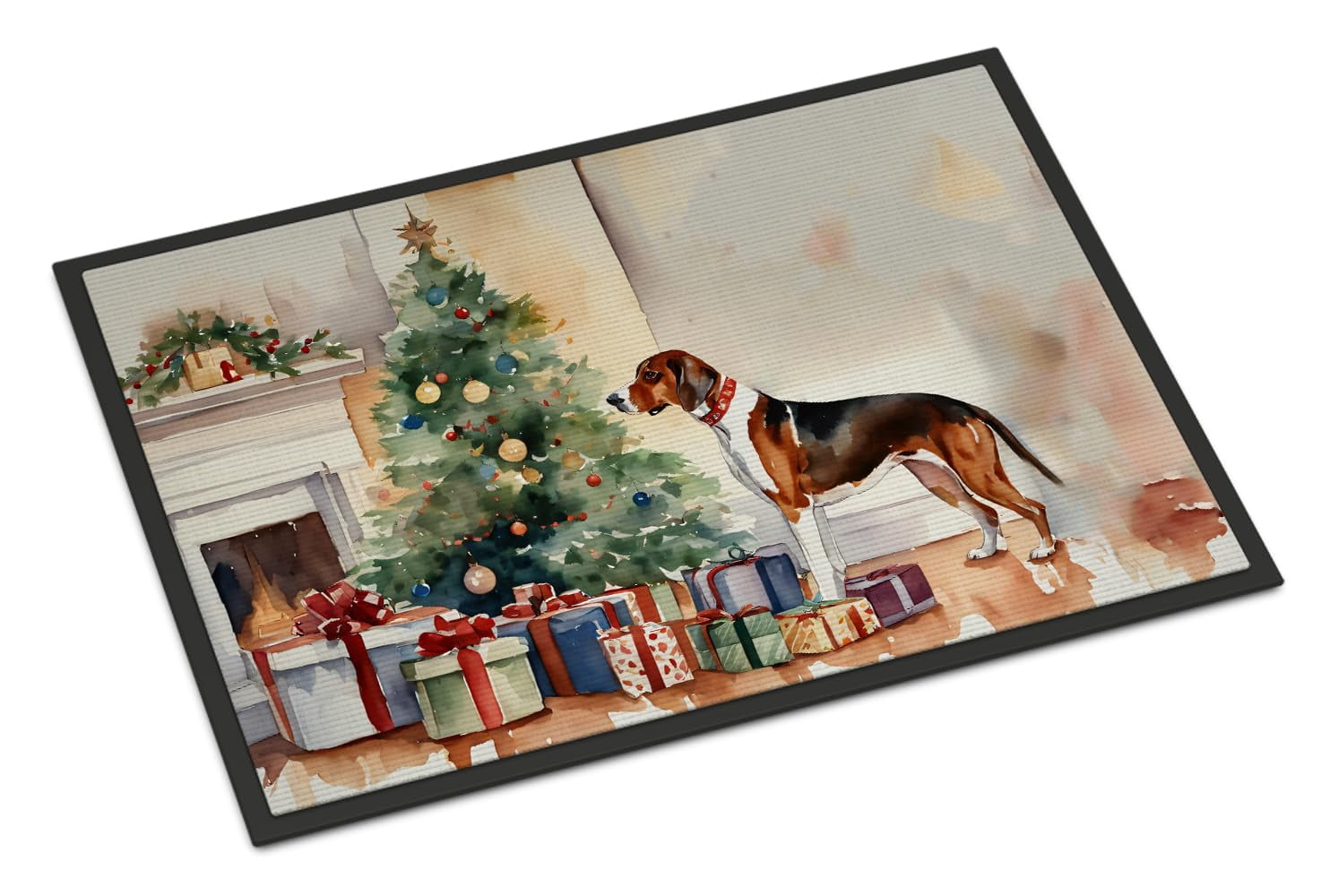 Belgian Malinois Cozy Christmas Doormat 36 in x 24 in