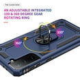 thumbnail image 4 of Samsung Galaxy S21 5G Case, Dteck Hybrid Rugged Shockproof Case with 360 Degree Rotation Ring Holder Finger Kickstand for Samsung Galaxy S21, Blue, 4 of 8