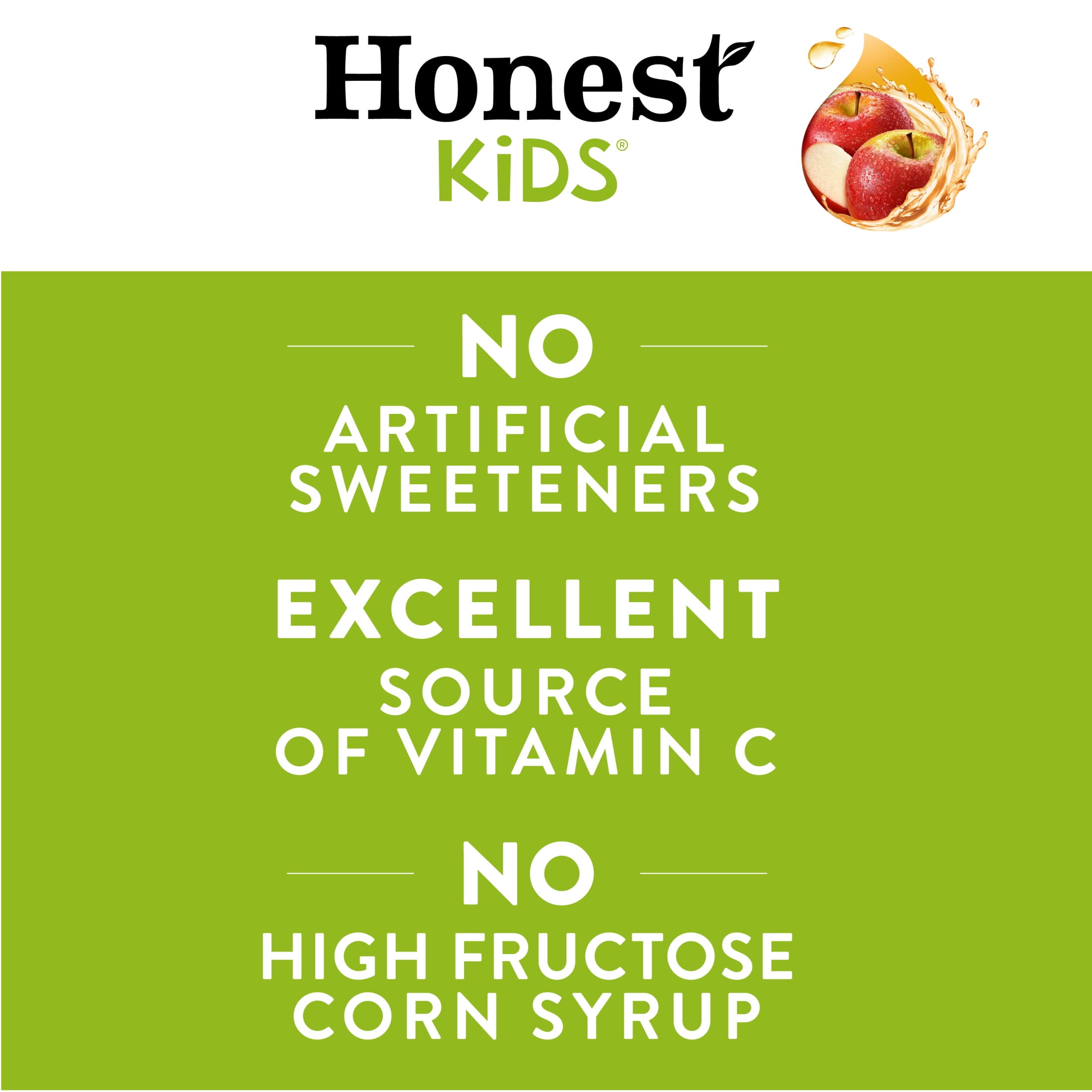 Honest Kids Appley Ever After Organic Juice Drink Pouches, 6.75 fl oz, 8 Pack