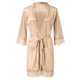 thumbnail image 3 of Gibobby Conjunto de lencería Traje Ropa de dormir sexy Ropa de dormir Lencería Pijamas Dama Mujer Encaje Satén Íntimos(Beige, G), 3 of 5