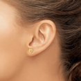 thumbnail image 2 of Diamond2Deal 14K Yellow Gold Heart Post Earrings for Women (L- 0.28 in), 2 of 5