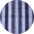 thumbnail image 1 of Ahgly Company Machine Washable Indoor Round Abstract Blue Modern Area Rugs, 7' Round, 1 of 4