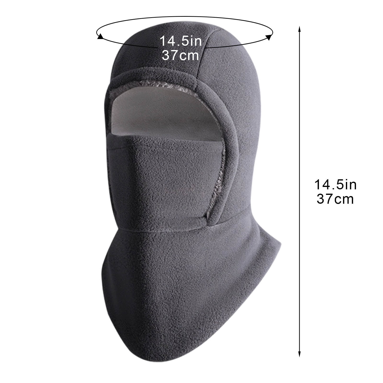 Uscallm 7Pcs Warm Winter Car Seat Cushion, Unisex Winter Balaclava Face Mask, Full Coverage Windproof Cold Weather Gear, Thermal Neck Warmer Ear Protection Hat