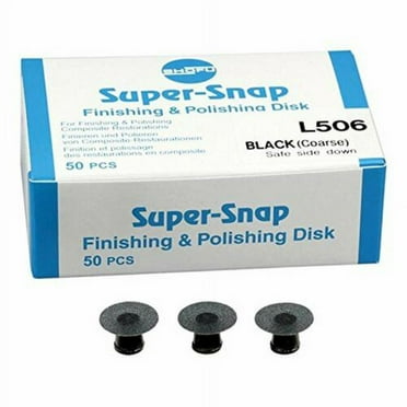 Shofu Super-Snap L506 Finishing Polishing Disks Coarse Black Safe Side Down 50p