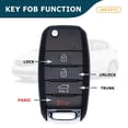 thumbnail image 5 of AKS KEYS Replacement for Kia Key Fob 4 Buttons That Use FCC OSLOKA-875T and Part Number 95430-A7200, 5 of 5
