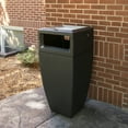 thumbnail image 3 of Kobi 24 Gallon Indoor / Outdoor Waste Bin with Metal Ashtray Insert, Black, 3 of 5