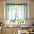 thumbnail image 5 of Yaayu 2-Piece 2D Print Kitchen Curtain Panels, Washable Polyester Short Window Drapes, Home Cafe Decor, B, 5 of 7