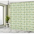 thumbnail image 4 of Ambesonne Woodland Shower Curtain, Botanical Nature Leaves, 69"Wx75"L, Green Fawn and Marigold, 4 of 4