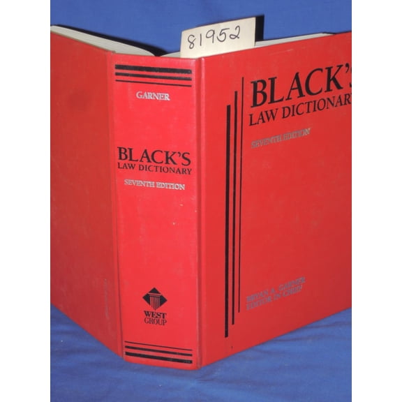 Pre-Owned Black's Law Dictionary 7th Edition