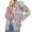 Pink, variant on IROINNID Women's Blazer Jacket Notch Lapel Print Long Sleeve Comfy Loose Casual Jacket Suit Coat, Pink