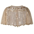 thumbnail image 4 of PrettyGuide Women's 1920s Shawl Beaded Sequin Deco Evening Cape Bolero Flapper Cover up, 4 of 4