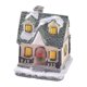 thumbnail image 2 of Outdoor2020 - 2 estatuas de resina con forma de casa iluminada para mesa de regalo navideña EstiloE, 2 of 9