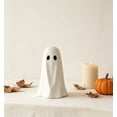 thumbnail image 3 of KAEHF8G Paper Mache Ghost Decoration, Cute Freestanding Ghost Figurine Ornament, Celebrate Halloween Tabletop Decor for Mantel Shelf Desk Entryway, Fall Holiday Home Party Display, 3 of 5