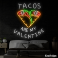 thumbnail image 4 of Craftnamesign Tacos Are My Valentine Neon Sign, Tacos Restaurant Decor, 4 of 4