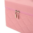 thumbnail image 3 of Women Makeup Box Cosmetic Makeup Storage Organizer Box Vanity Case Makeup Box Organizer Makeup Organizer Make Up Case Container, 3 of 8