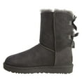 thumbnail image 4 of Ugg Women's Bailey Bow II Grey Ankle-High Suede Snow Boot - 8M, 4 of 7