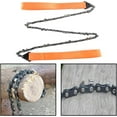 thumbnail image 3 of XYCCA 24 Inch Hand Rope Chain Saw Portable Tree Cutting Tool Folding Manual Steel Rope Chain Saw for Camping/Hiking/Fishing/Picnic Use (Size : Orange)-0626, 3 of 5