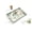 Green Texture, variant on Carrara White Marble Serving Tray Bathroom Kitchen Home Decor