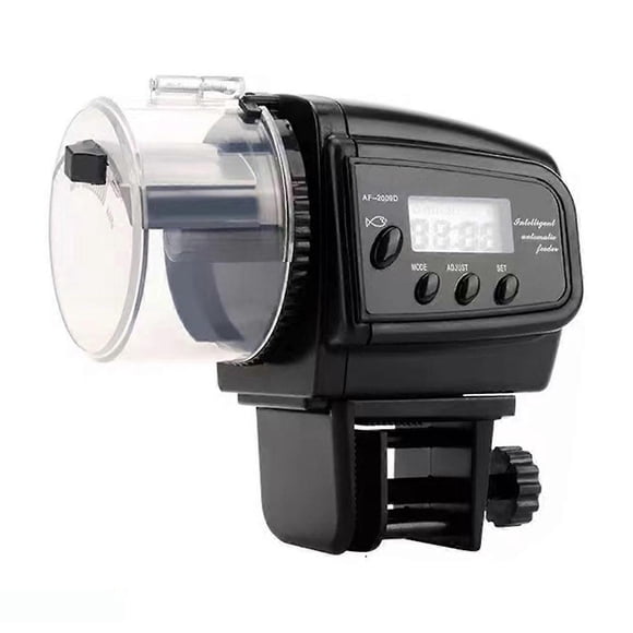 Fish Food Dispenser, Automatic Digital Aquarium Fish Feeder for Fish LED Timer