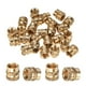 thumbnail image 1 of Uxcell 25-Pack Insertos roscados - Tuercas de inserción de latón M6 x 8 mm, 1 of 6