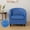 Blue, variant on AIGIA 2 Piece Club Chair Slipcover Stretch Barrel Chair Covers PU Waterproof Solid Tub Chair Slipcovers for Living Room ﻿
