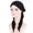 Black, variant on HNMKIU Stylish Slouchy Turban Cap for Women Soft Casual Solid Headwear Comfortable Head Cover Hat Coffee,One Size