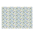 thumbnail image 1 of Yellow Bird Cutting Board, Tropical Jungle Pattern with Exotic Toucans and Leaves on Plain Background, Decorative Tempered Glass Cutting and Serving Board, in 3 Sizes, by Ambesonne, 1 of 2