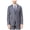 grey, variant on Tallia Mens Windowpane Two Button Blazer Jacket, Grey, 44 Long