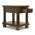 thumbnail image 5 of Signature Design by Ashley Casual Porter Chairside End Table Rustic Brown, 5 of 9