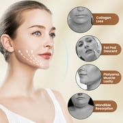 Flaremore Double Chin Reducer Machine, Portable Intelligent V-Face Shaping Massager, Shaped Slimming Face Mask Double Chin Reducer V Line Lifting for Firming and Tightening Skin Care,White