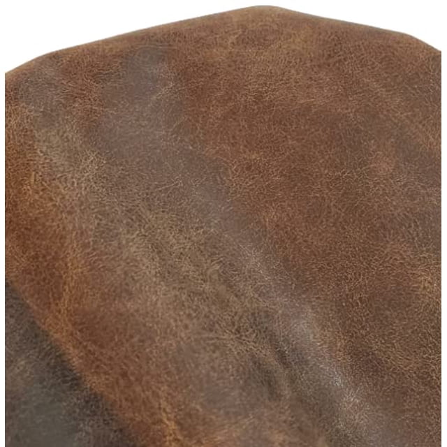 Piel sintética NAT Leathers, marrón envejecido, 2 tonos, aceitoso, 0,9 mm
