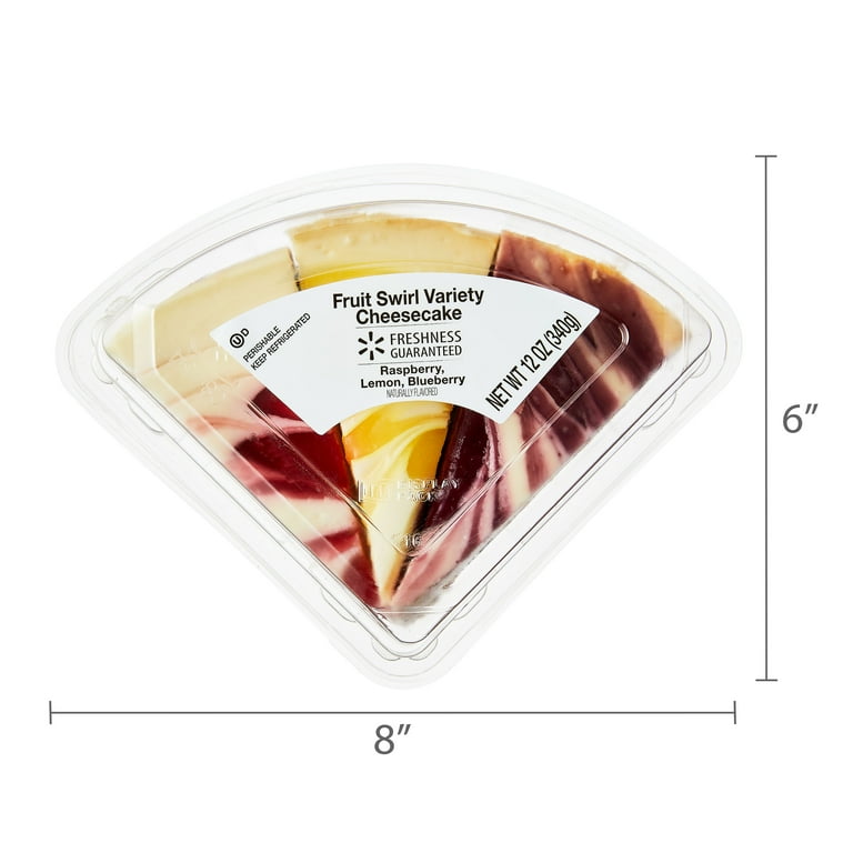Freshness Guaranteed Fruit Swirl Variety Cheesecake Slices