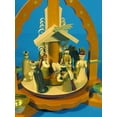 thumbnail image 2 of German christmas pyramid Nativity scene, height 27 cm / 11 inch, natural, original Erzgebirge by Richard Glaesser Seiffen, 2 of 4