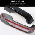 thumbnail image 4 of CheroCar Door Handle Cover Trim Decoration Accessories for Ford F150 2015-2020,Black, 4 of 8